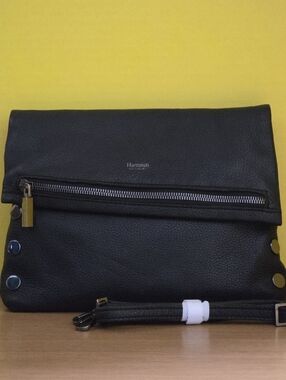 Hammitt Black Pebbled Leather Medium Vip Crossbody